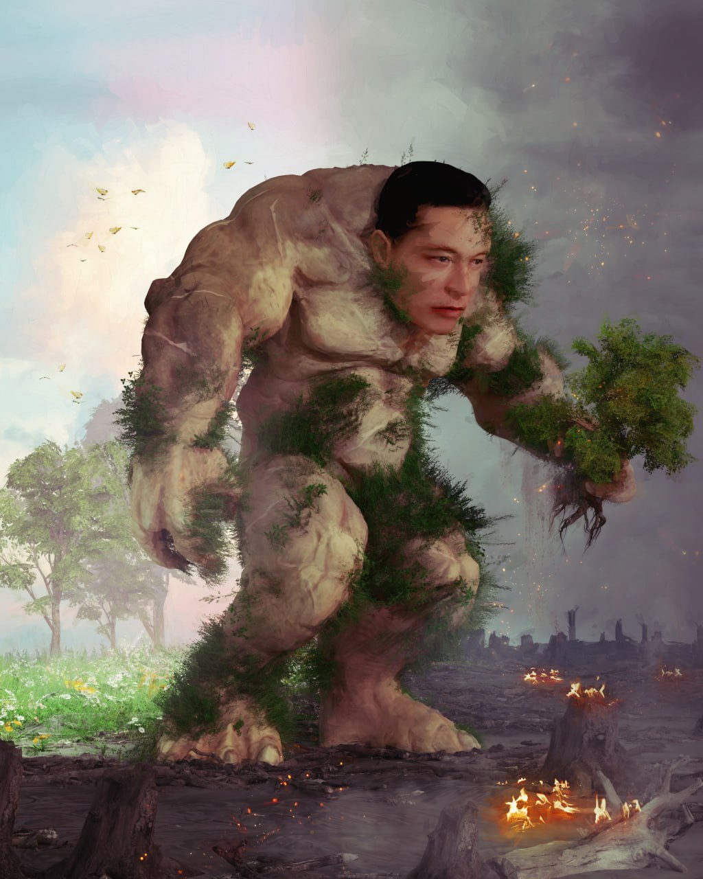 Treelon giant restoring the land